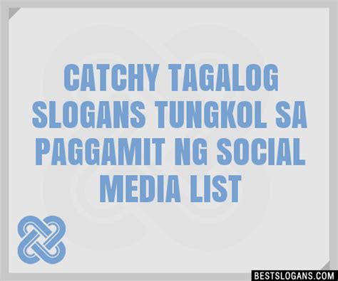 100+ Catchy Social Media Tagalog Slogans 2024 + Generator .